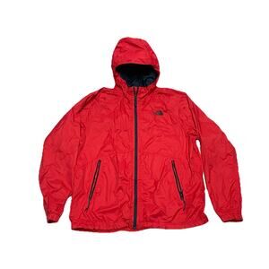 The North Face Jacket Mens XL Red DryVent Hooded Rain Waterproof Windbreaker